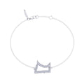Sterling Silver Lab Grown Diamond Minnesota Bracelet