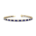 Yellow Gold Azalea Sapphire & Diamond Bracelet