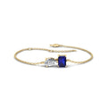 Yellow Gold Toi Et Moi Sapphire Bracelet