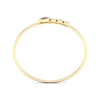 Yellow Gold Tiana Ruby & Diamond Bangle — MET-WB-0072 — additional view