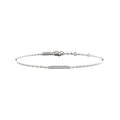 Silver Mini Pave Bar Bracelet