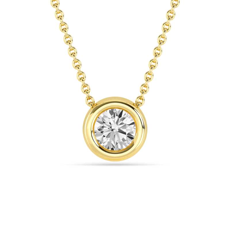 MET-WN-0003 petite bezel pendant — front view (LGPBZ0048-1; media 46363224506471)