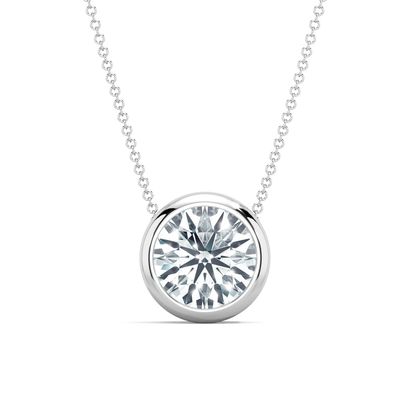 MET-WN-0004 bezel solitaire pendant — front view (LGWFP0062-1; media 46363397488743)