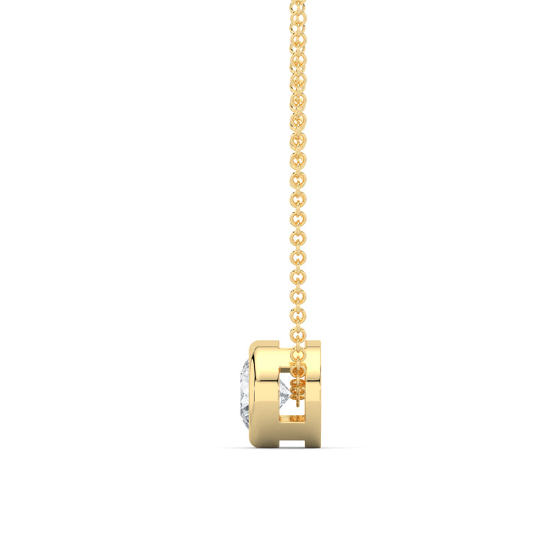 MET-WN-0004 bezel solitaire pendant — alternate view (LGP100001-2; media 46363397652583)