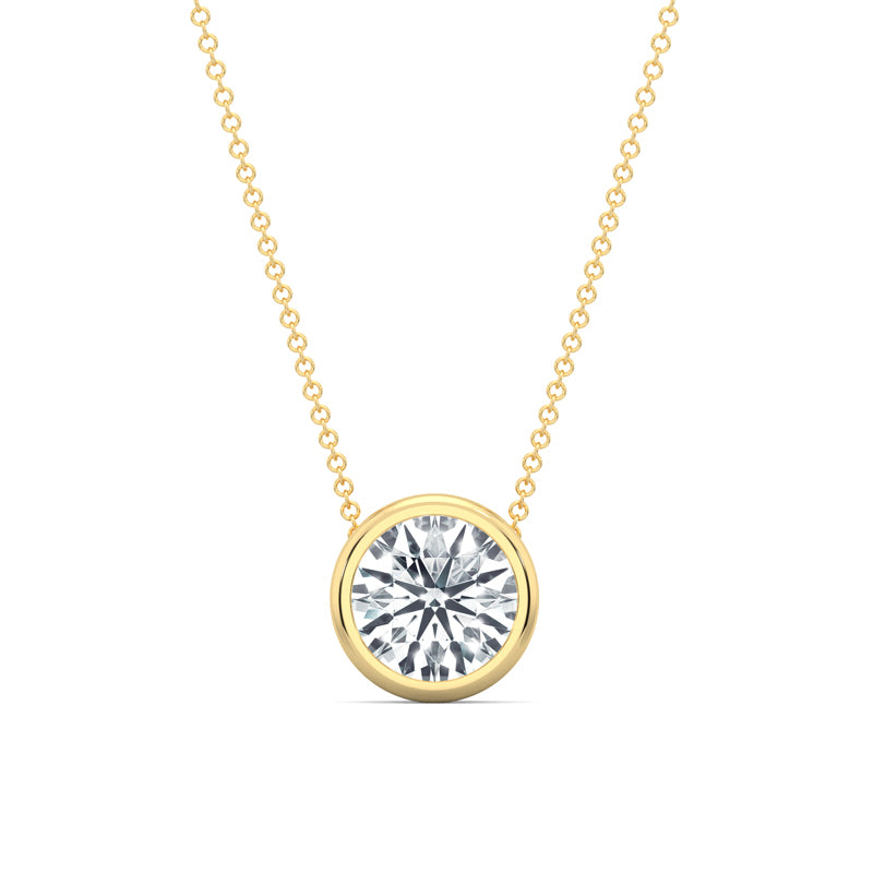MET-WN-0004 bezel solitaire pendant — front view (LGYFP0033-1; media 46363397980263)
