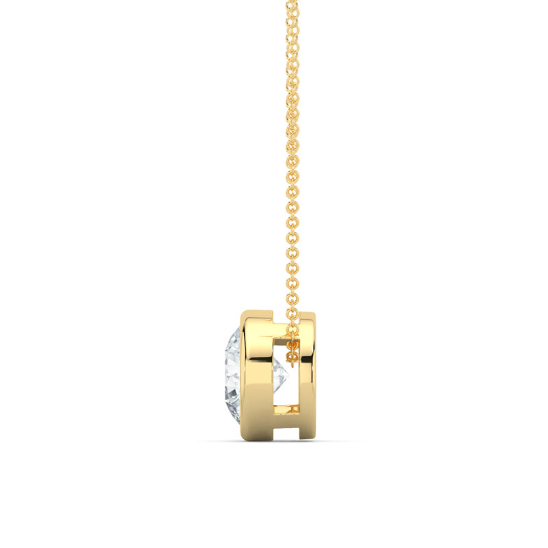 MET-WN-0004 bezel solitaire pendant — alternate view (LGYFP0033-2; media 46363398013031)