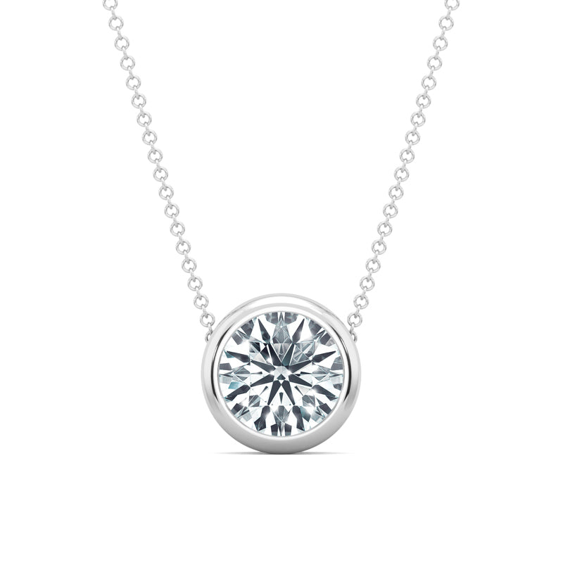 MET-WN-0004 bezel solitaire pendant — front view (LGWFP0058-1; media 46363398373479)