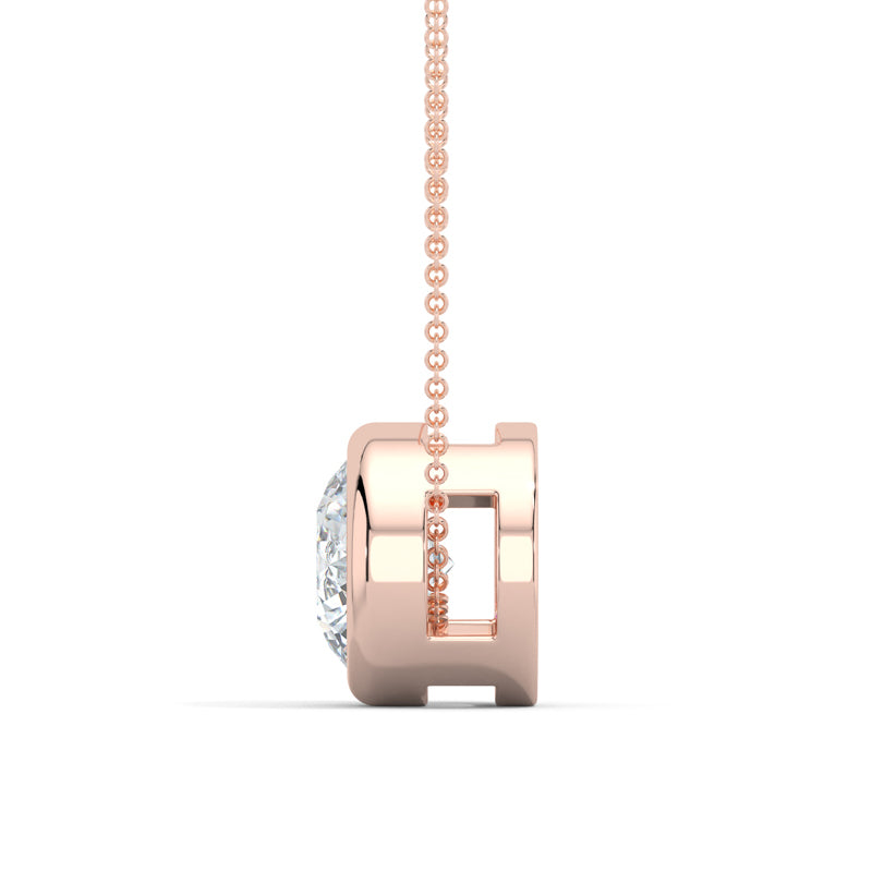 MET-WN-0004 bezel solitaire pendant — alternate view (LGRFP0032-2; media 46363398602855)
