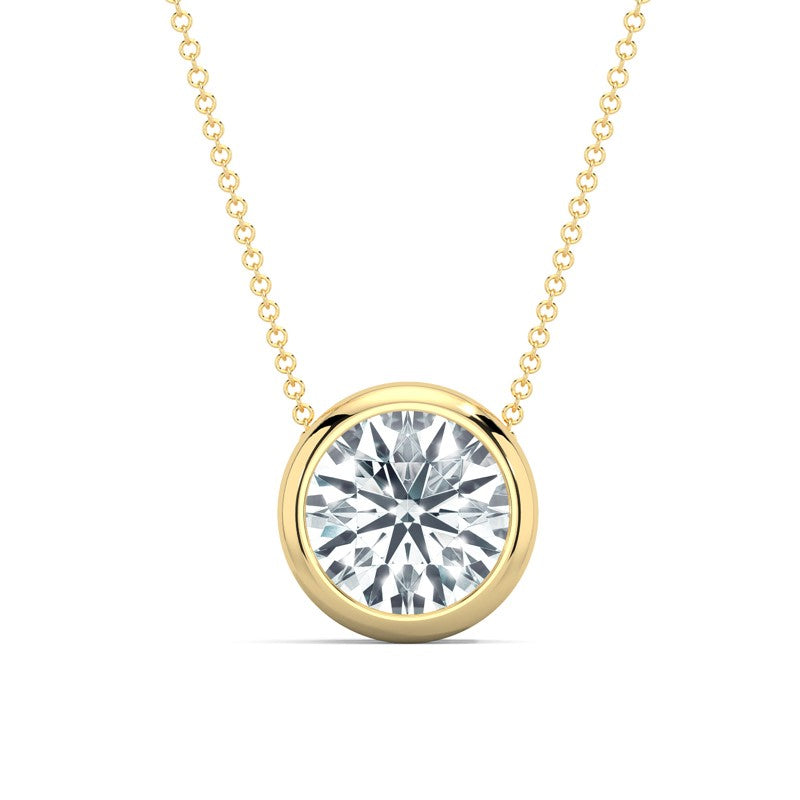 MET-WN-0004 bezel solitaire pendant — front view (LGYFP0030-1; media 46363398668391)