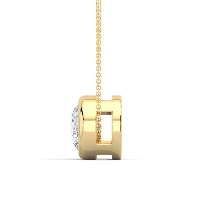 MET-WN-0004 bezel solitaire pendant — alternate view (LGYFP0030-2; media 46363398701159)