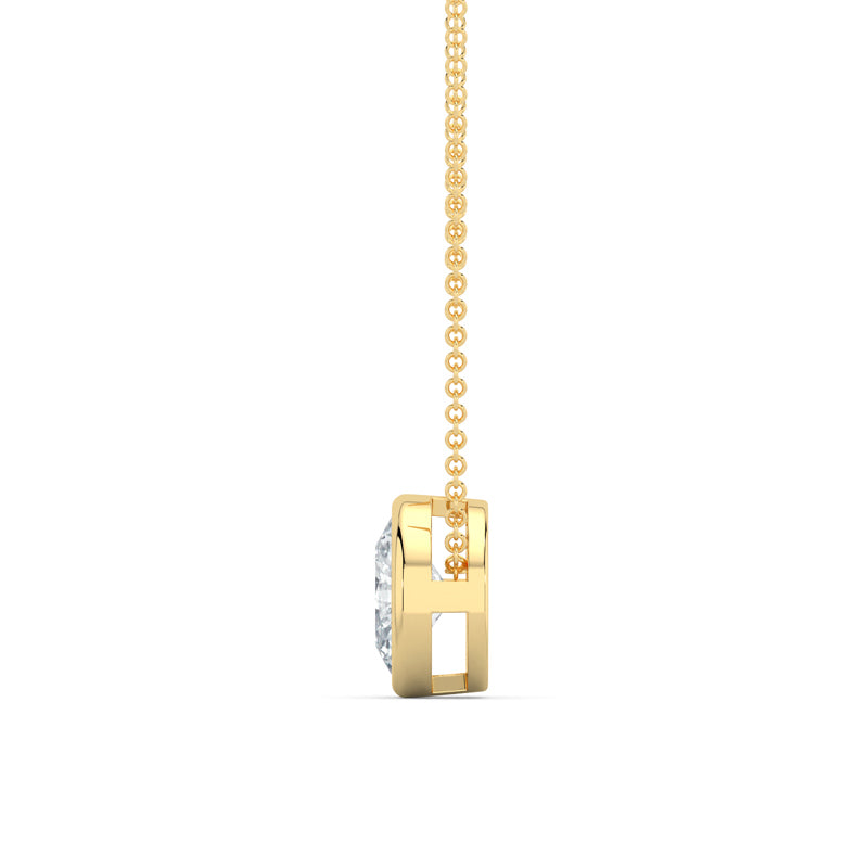 MET-WN-0004 bezel solitaire pendant — alternate view (LGYFP0019-2; media 46363399127143)