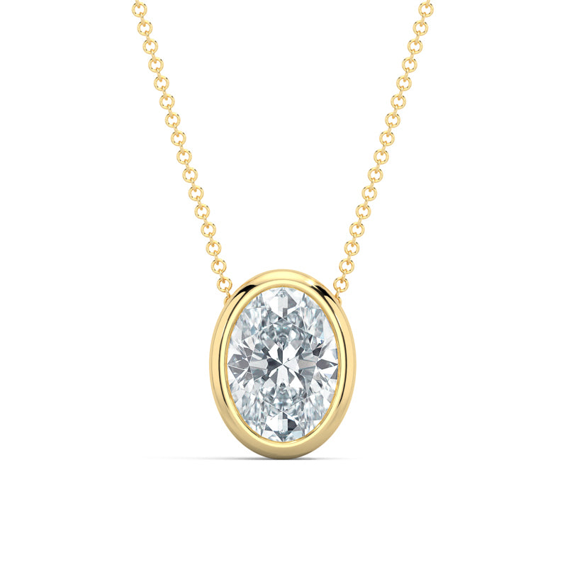 MET-WN-0004 bezel solitaire pendant — front view (LGYFP0023-1; media 46363399389287)