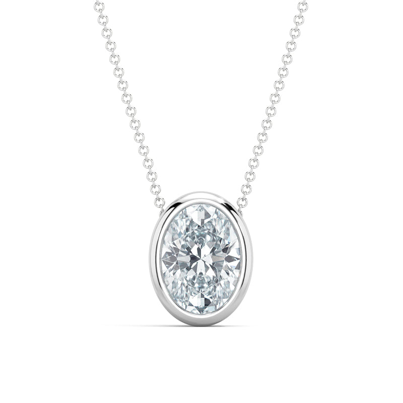 MET-WN-0004 bezel solitaire pendant — front view (LGWFP0055-1; media 46363399487591)
