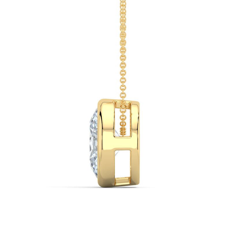 MET-WN-0004 bezel solitaire pendant — alternate view (LGYFP0027-2; media 46363399716967)