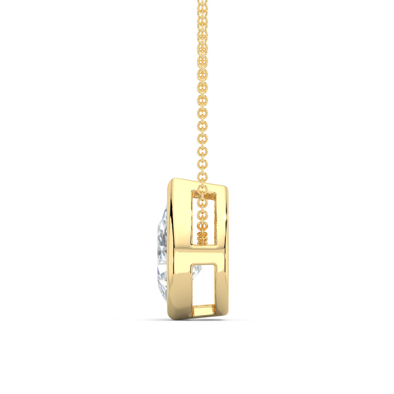 MET-WN-0004 bezel solitaire pendant — alternate view (LGYFP0024-2; media 46363400863847)