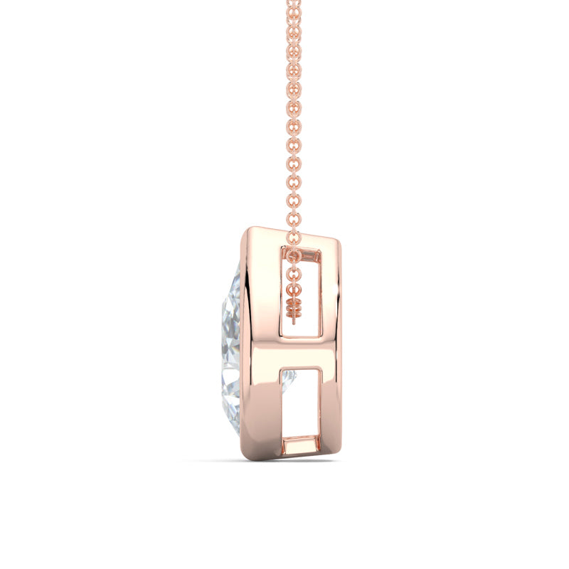 MET-WN-0004 bezel solitaire pendant — alternate view (LGRFP0030-2; media 46363400962151)