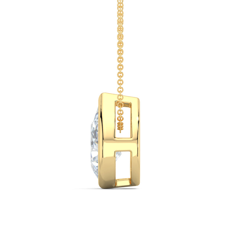 MET-WN-0004 bezel solitaire pendant — alternate view (LGYFP0028-2; media 46363401158759)