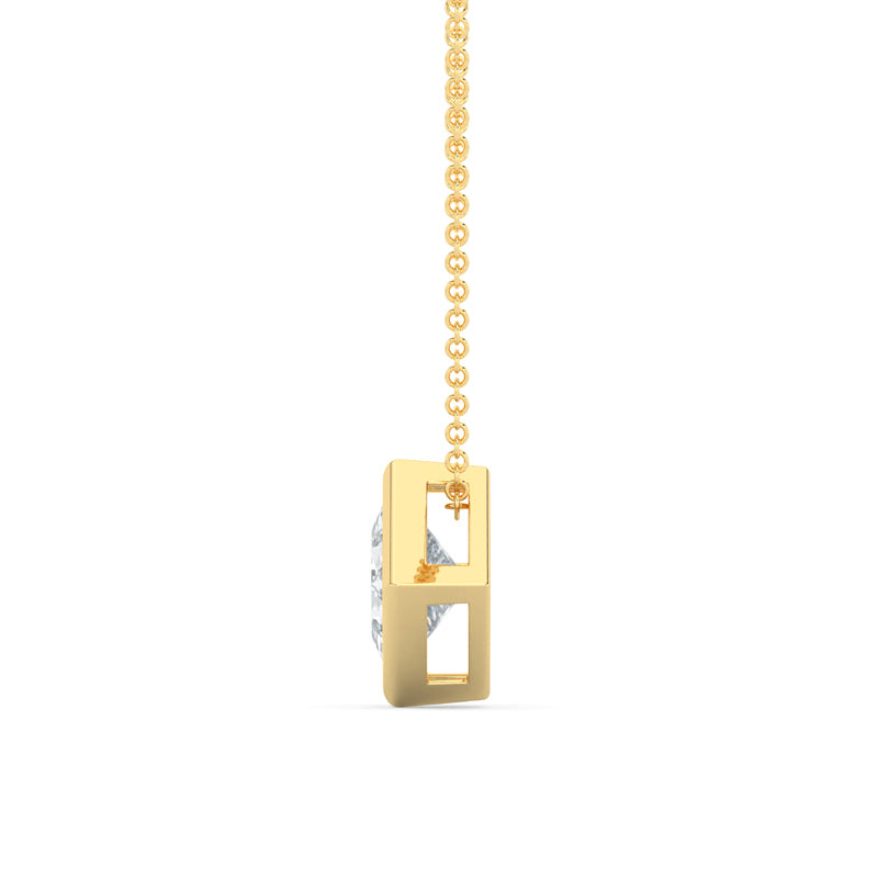 MET-WN-0004 bezel solitaire pendant — alternate view (LGP100004-2; media 46363401257063)