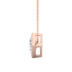 MET-WN-0004 bezel solitär hänge - alternativ vy (LGRFP0027-2; media 46363402043495)