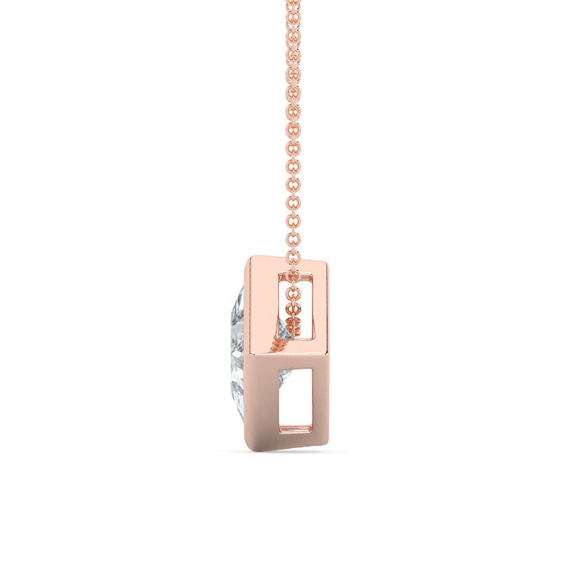 MET-WN-0004 bezel solitaire pendant — alternate view (LGRFP0027-2; media 46363402043495)