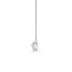 14K White Gold 1/4ctw Lab Grown Diamond Halo Heart Pendant