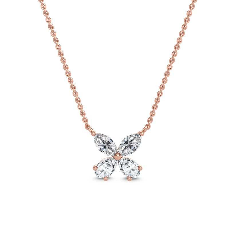 Rose Gold Mini Pristine Lab Grown Diamond Butterfly (1/2ctw)