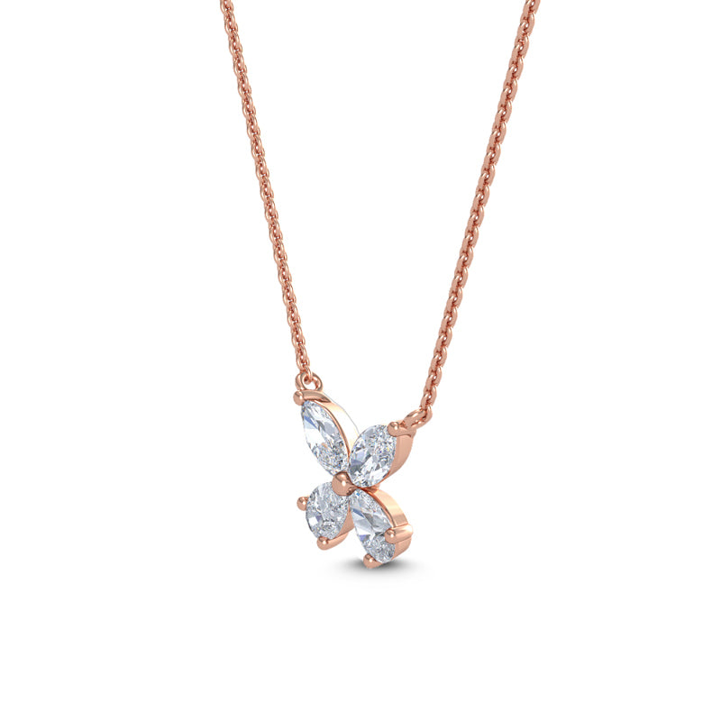 Rose Gold Mini Pristine Lab Grown Diamond Butterfly (1/2ctw)