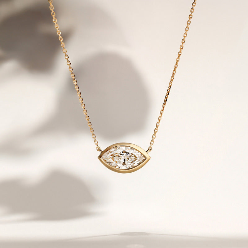 MET-WN-0009 marquise bezel pendant — display view (LGPBZ0053-display; media 46368649904231)