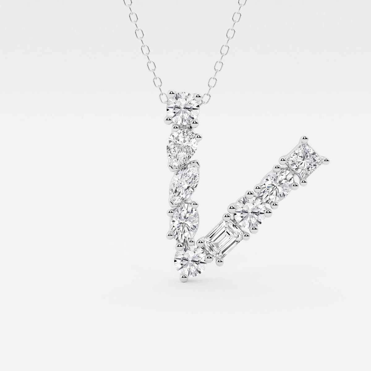 Mozaikowy, wielokształtny, laboratoryjny wisiorek z diamentem | GBP012 | 5b298f0147f8