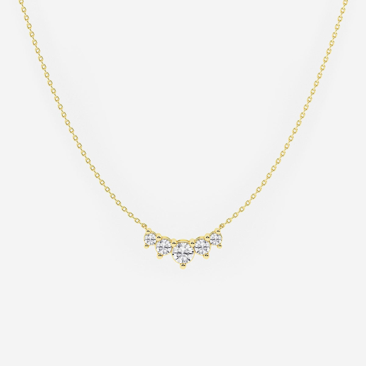 Five Stone Demi Eternity Necklace | GBS007 | image | 8ce39c649b81
