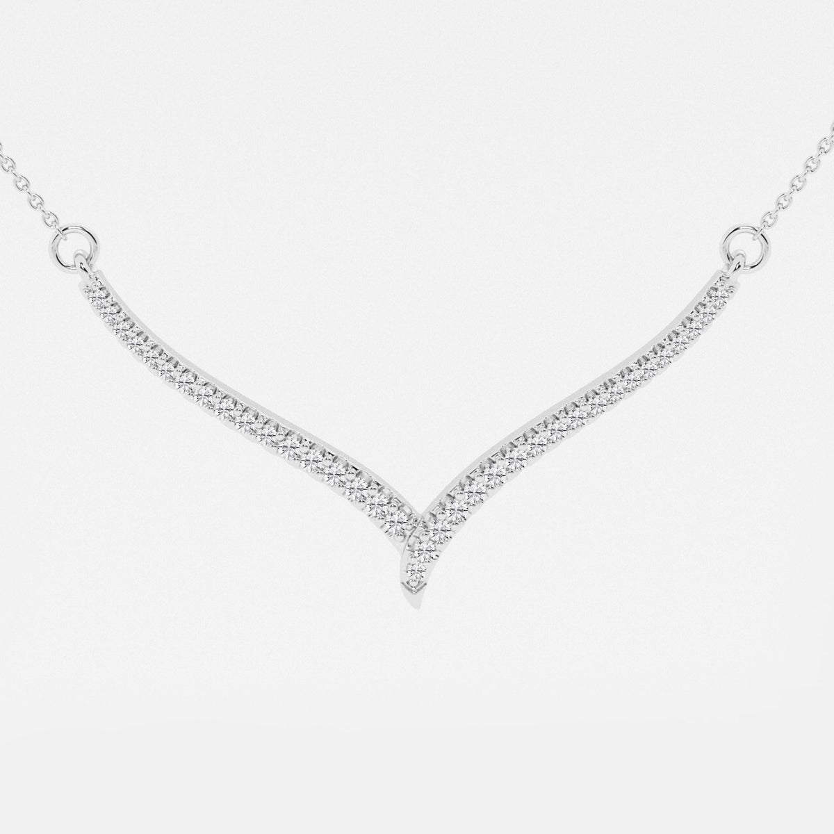 Petite Chevron diamanthalsband | GBS022 | 4a10dd66a3f9