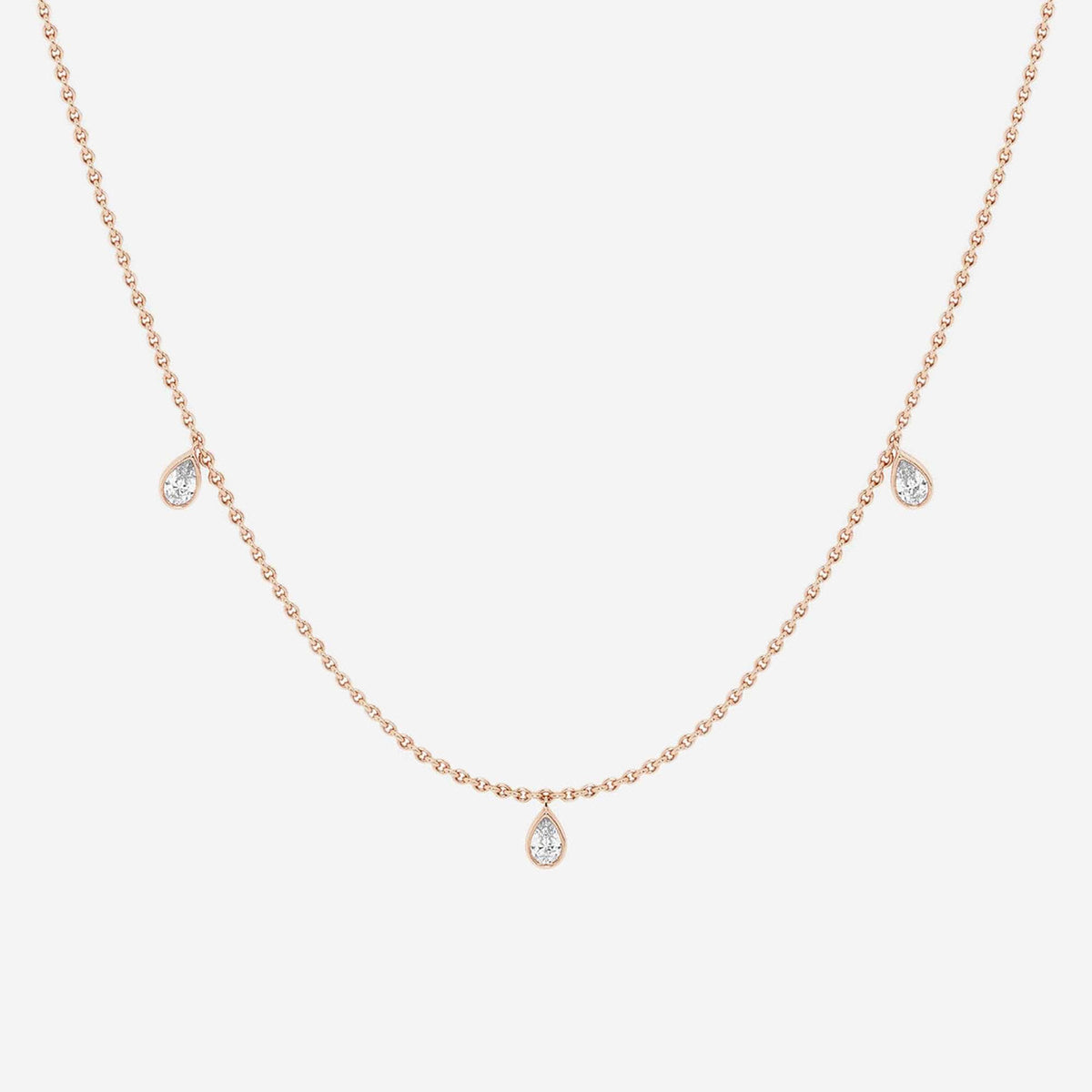 Päron Diamond Dangle halsband | GBS010 | bc2e61f12684
