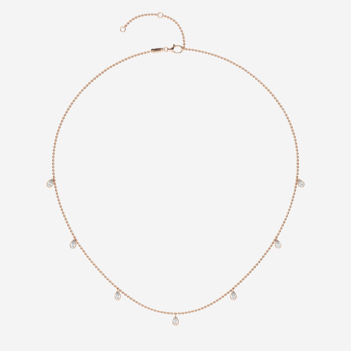 Päron Diamond Dangle halsband | GBS010 | ffa5e5bd770f