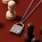 Bayonne-Smaragd- und Asscher-Diamant-Schlossanhänger | GBS015 | bb9aa7113e57