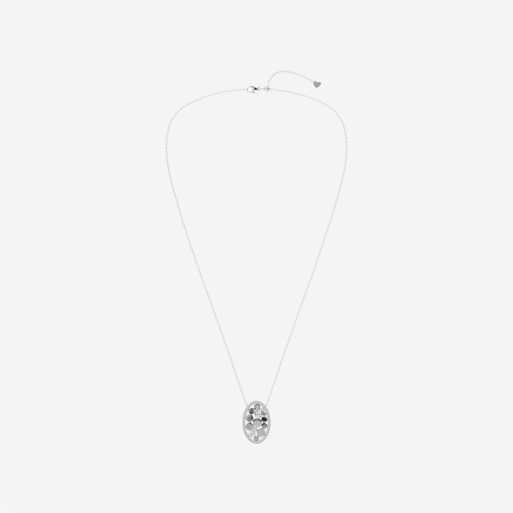 ovala småstenar, rundslipning — Hänge med laboratorieodlade diamanter | GBP065 | 3cc7c3cb9708