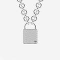 Tower Diamond Pave Lock Pendant | GBS018 | 43477244022c