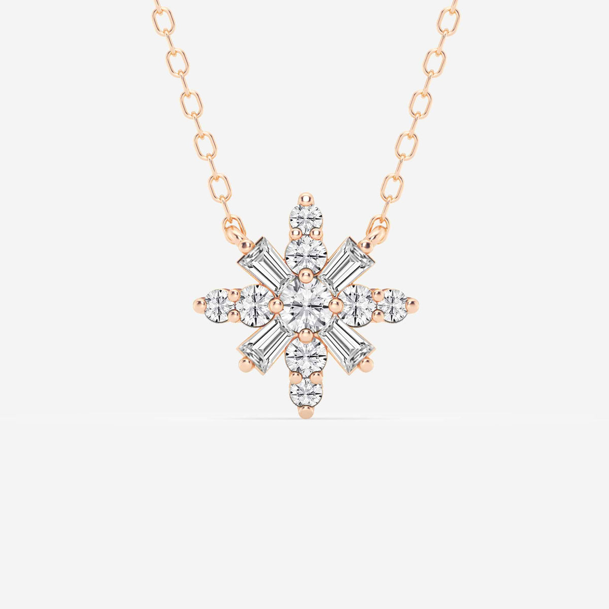 Rund Lab-dyrket Diamond Snowflake Anheng | GBP053 | a9c221708ac8