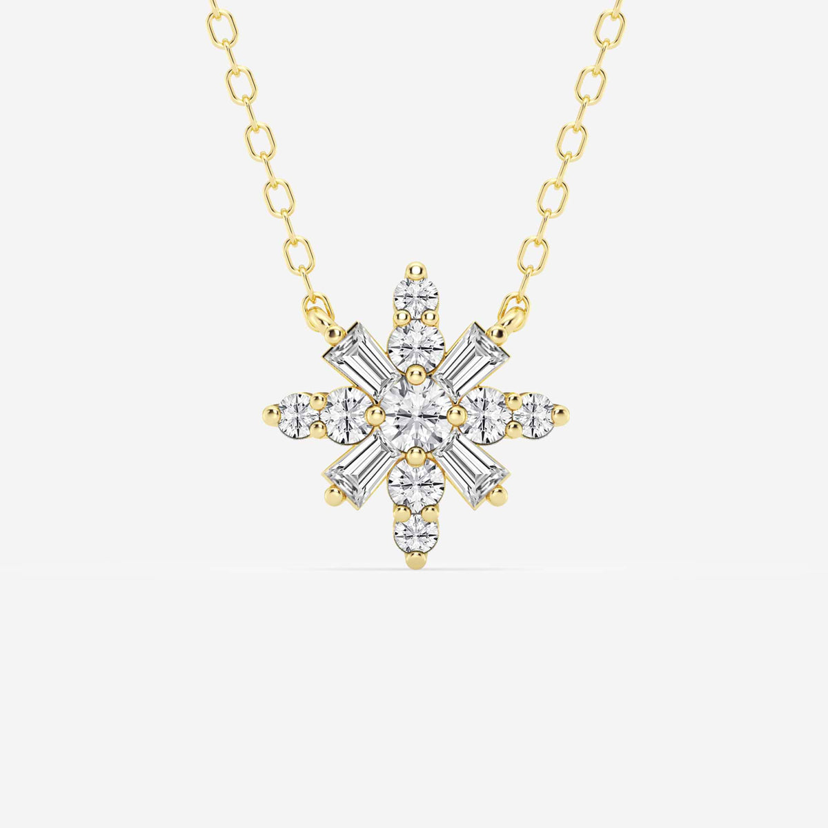 Rund Lab-dyrket Diamond Snowflake Anheng | GBP053 | 06f5212794c6