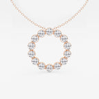 Rundt lab-dyrket diamantsirkelanheng | GBP041 | eb16eb196b2e