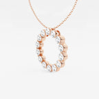 Rundt lab-dyrket diamantsirkelanheng | GBP041 | 93f782b05fc4
