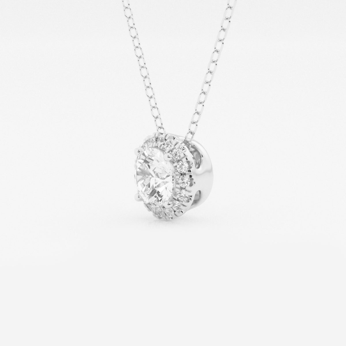 Runda labbodlade diamanthalohänge | GBP009-S01 | 09105d743788