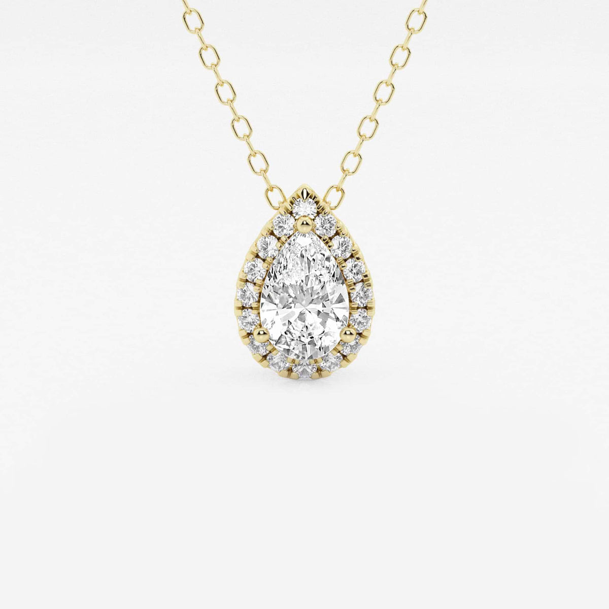 Päron Lab Grown Diamond Halo Pendant | GBP009-S04 | 5695c0d75b16
