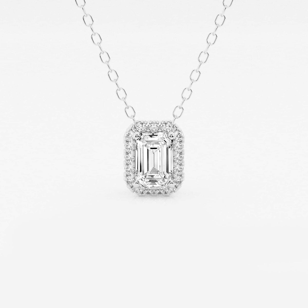 Smaragdslipat halohänge med laboratorieodlade diamanter | GBP009-S05 | 953236019cfe