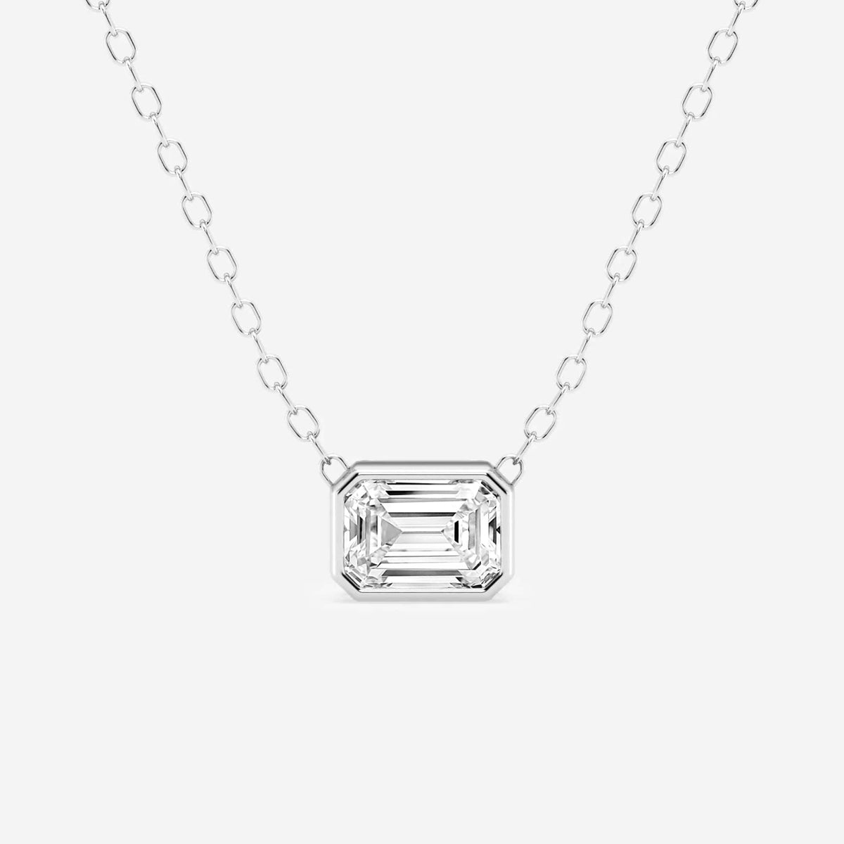 Bezel-Set Lab Grown Diamond Solitaire Pendel | GBP002 | 89721e2ffe7e