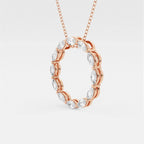 Marquise Diamond Circle Pendant | GBS057 | 58b617875374