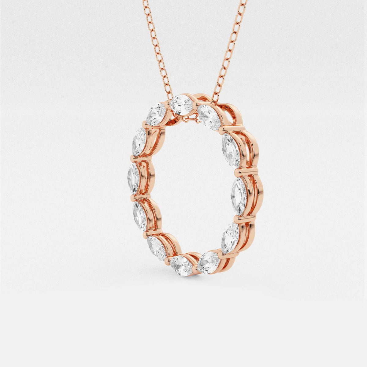 Marquise Diamond Circle Pendel | GBS057 | 58b617875374