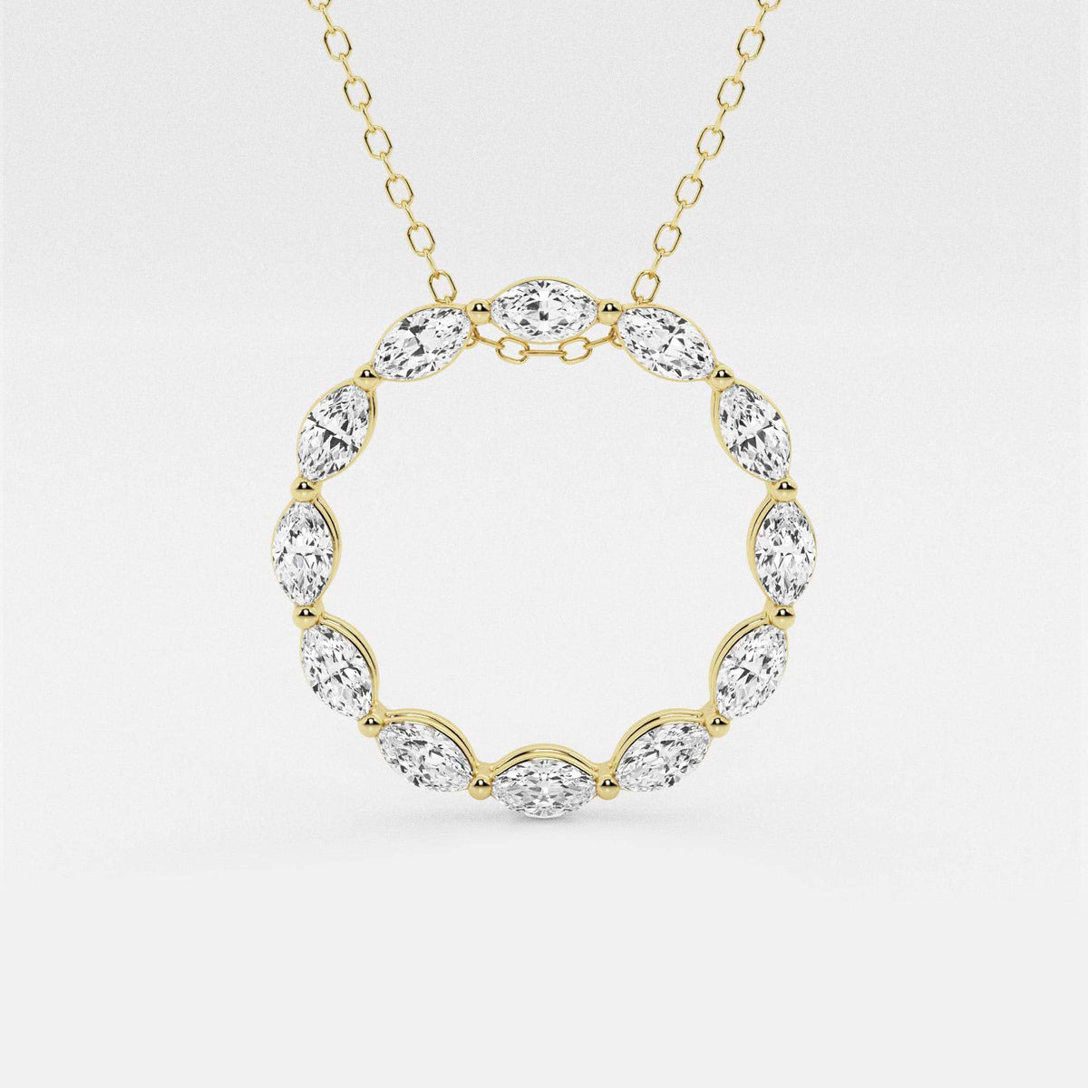 Marquise Diamond Circle Pendel | GBS057 | 9715b8648279