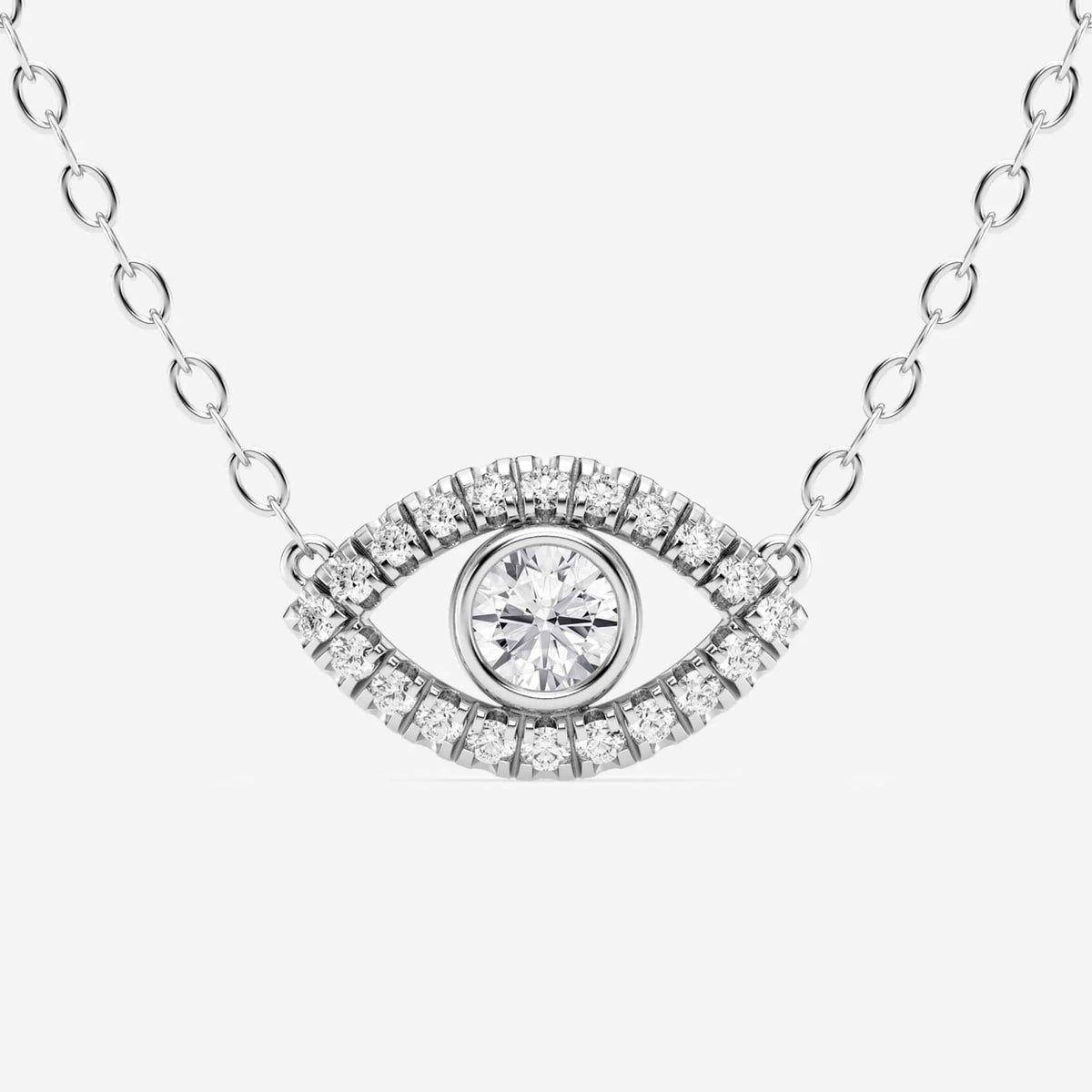 Rund Lab-dyrket diamant-onde øye-anheng | GBP052 | c24af7570501
