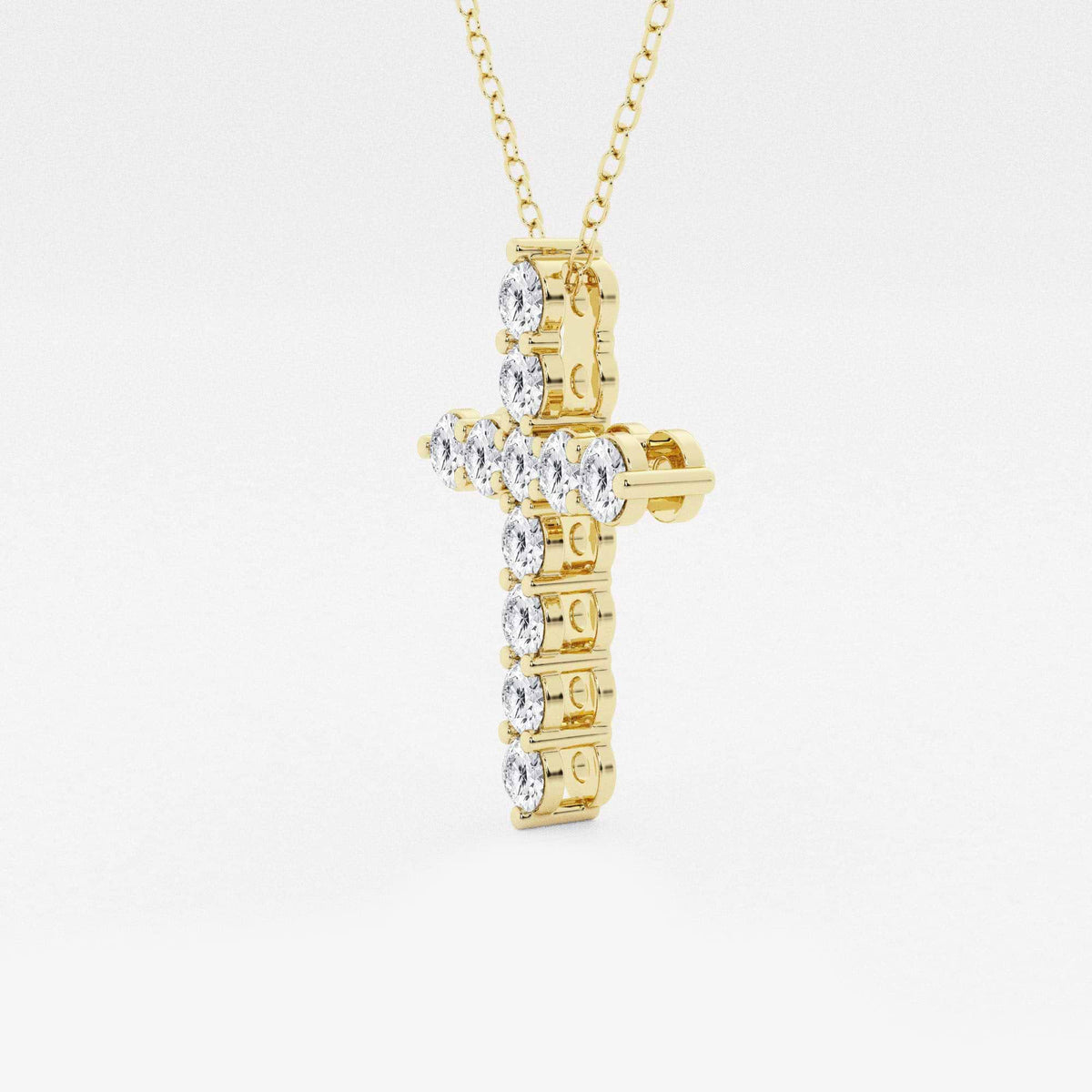 Rund lab-dyrket diamant med delt gren korsheng | GBP047 | 8de4e91f6339