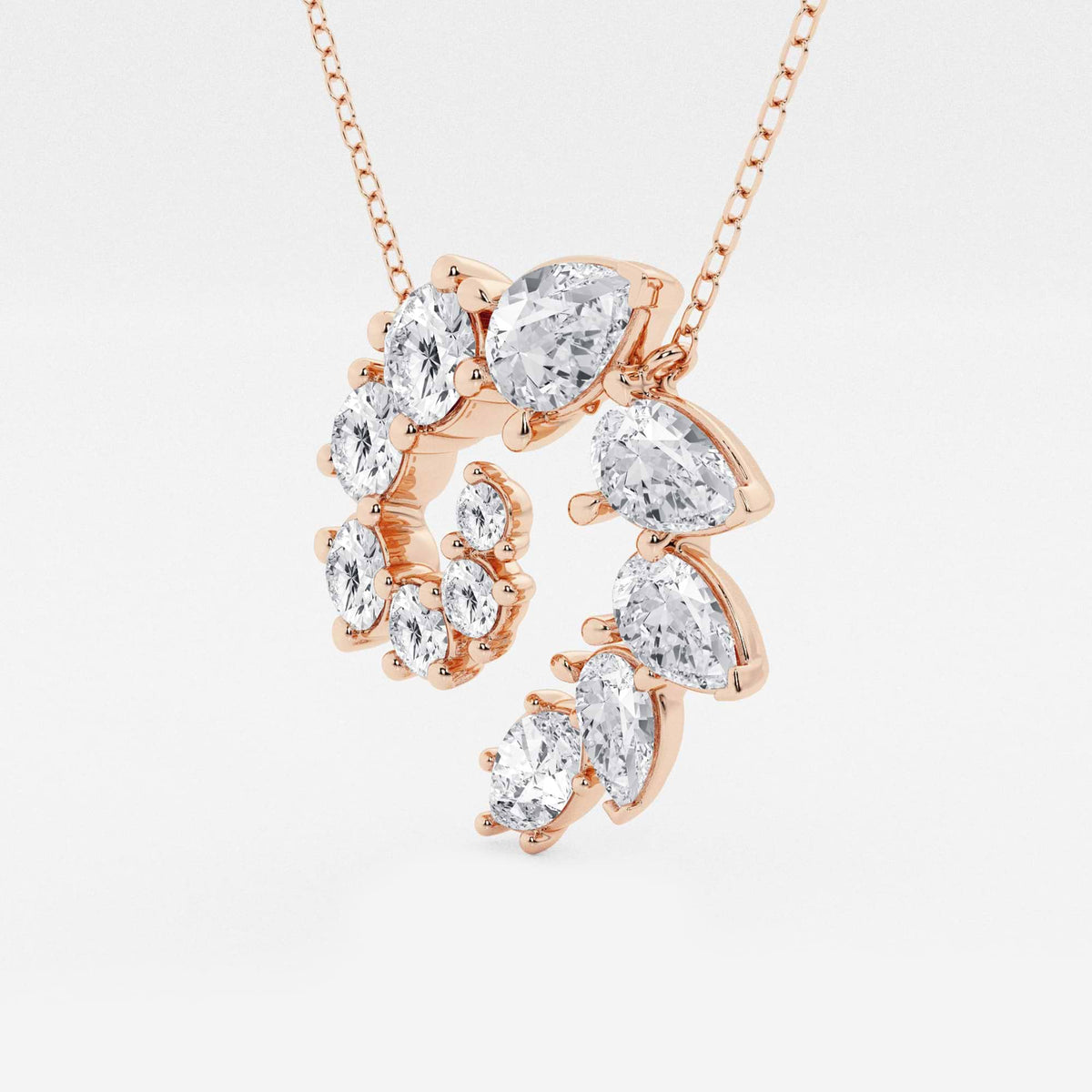 Multi-Shape Lab Grown Diamond Swirl Anheng | GBP036 | d079e2192d00
